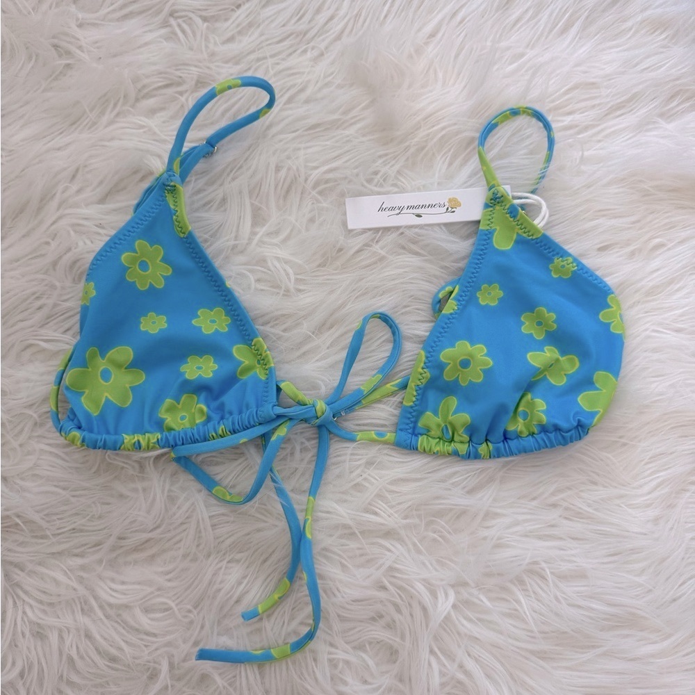 Heavy Manners Miss August front tie bikini top